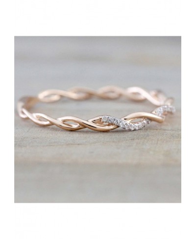 Ring Vintage Statement Stackable Knuckle Rings Festival Jewelry Gift Women Ring Twisted Shape Rhinestones Jewelry Exquisite B...