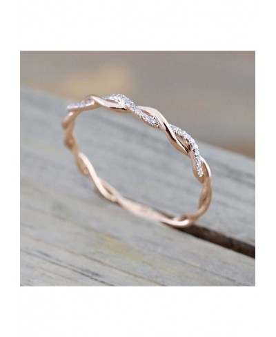 Ring Vintage Statement Stackable Knuckle Rings Festival Jewelry Gift Women Ring Twisted Shape Rhinestones Jewelry Exquisite B...