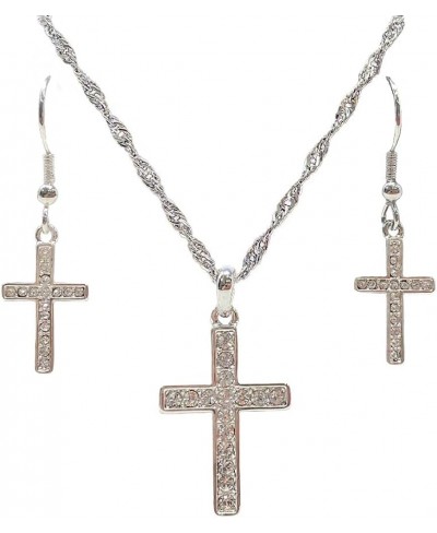 Western Lifestyle Cross Jewelry Set (Rhinestone Cross) $13.91 Jewelry Sets