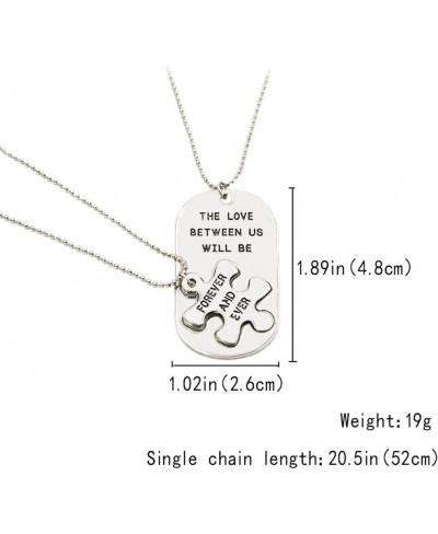 Stainless Steel Couple Necklaces Valentine Relationship Necklace for Lovers Wedding Valentine's Day Gift $8.73 Jewelry Sets