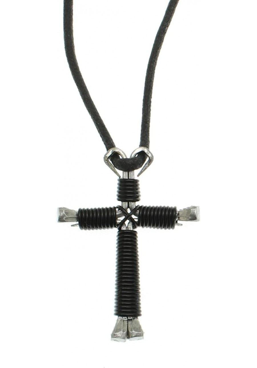 Horseshoe Nail Cross Necklace $14.32 Pendant Necklaces