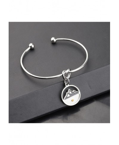 Mustard Seed Bracelet For Women Mountain Mustard Seed Jewelry Faith Move Mountains Bracelet Gift For Christian $13.93 Cuff