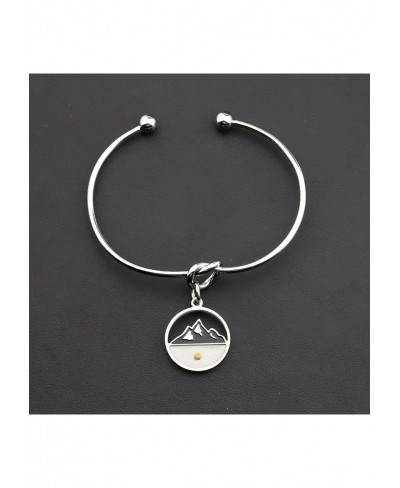 Mustard Seed Bracelet For Women Mountain Mustard Seed Jewelry Faith Move Mountains Bracelet Gift For Christian $13.93 Cuff