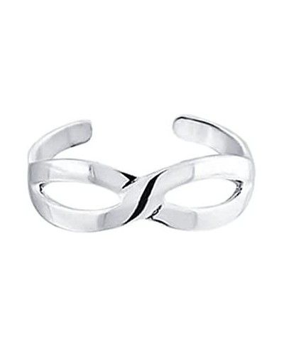 Beautiful .925 Sterling Silver Infinity Band Toe Ring / Midi Ring $12.86 Toe Rings