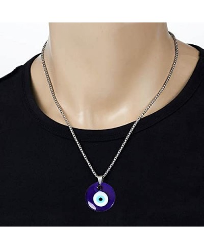 2 Pcs Stainless Steel Evil Eye Bracelets and Necklace Jewelry Sets for Women Men Hamsa Hand Stretch Bracelets $8.84 Jewelry Sets