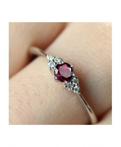 Women Faux Sapphire Garnet Emerald Gemstone Finger Ring Wedding Jewelry Gift $4.59 Statement