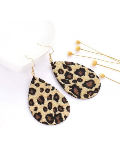 Leopard Necklace Earrings Bangle Bracelets for Women Print Leopard Long Pendant Necklaces Cheetah Drop Earrings Acrylic Hoop ...