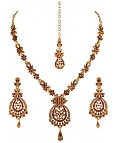 Fashion Jewelry Indian Bollywood Gorgeous Intricate Workmanship Sparkling Rhinestone Crystal Wedding Designer Jewelry Necklac...