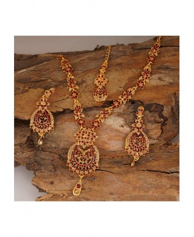 Fashion Jewelry Indian Bollywood Gorgeous Intricate Workmanship Sparkling Rhinestone Crystal Wedding Designer Jewelry Necklac...