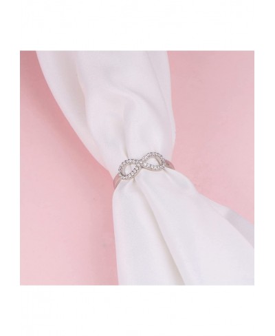 S925 Sterling Silver Best Friend Infinity Ring Adjustable Friendship Jewelry Birthday Gifts for Women Adults Teens $18.07 Sta...