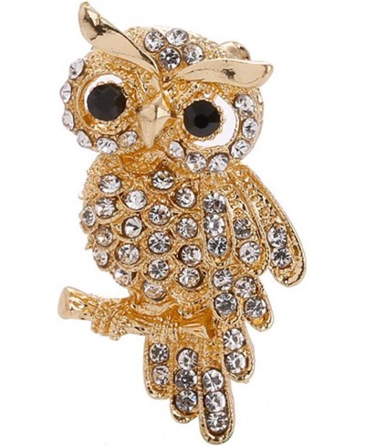 Owl Corsage Brooch Pin Clear Scarf Clips Rhinestone Bridal $16.82 Brooches & Pins