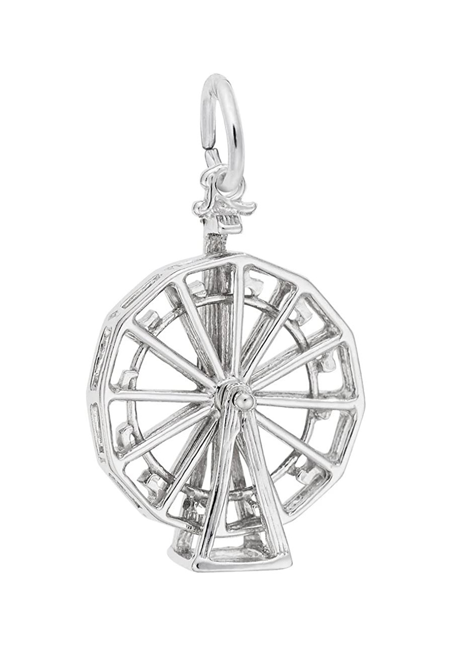 Ferris Wheel Charm Pendant Available in Gold or Sterling Silver $39.22 Pendants & Coins