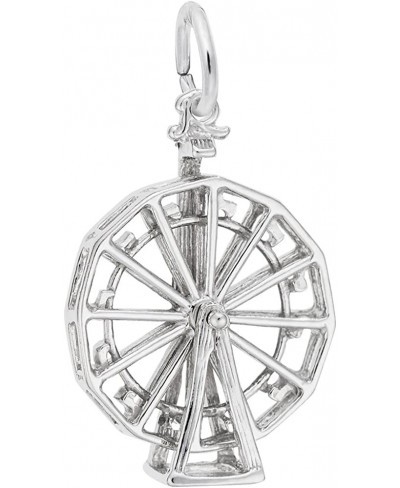 Ferris Wheel Charm Pendant Available in Gold or Sterling Silver $39.22 Pendants & Coins