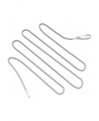 925 Sterling Silver .8MM Box Chain - Italian Necklace - Super Thin & Strong - 16" - 30 $15.06 Chains
