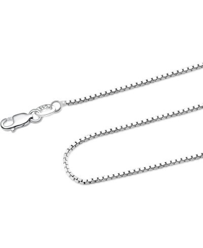 925 Sterling Silver .8MM Box Chain - Italian Necklace - Super Thin & Strong - 16" - 30 $15.06 Chains