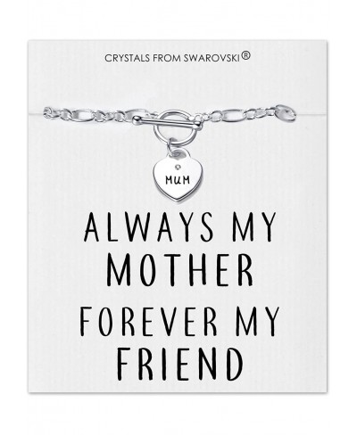 Mum Charm Bracelet with Quote Card Created with Crystals $12.78 Link