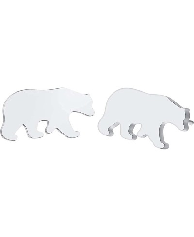 Polar Bear Stud Earrings Cute Animal Tiny Earrings for Women and Men Jewelry $8.83 Stud