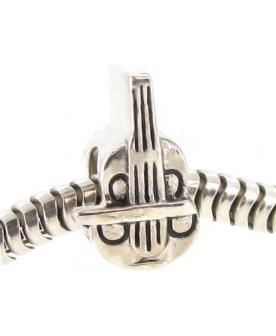 .925 Sterling Silver Violin Musical Instrument Music Family Bead For European Charm Bracelets $15.69 Charms & Charm Bracelets