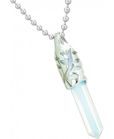 Crystal Necklaces for Women - Leaf Positive Energy Amulets - Unique Wand Point Jewelry $27.75 Pendant Necklaces