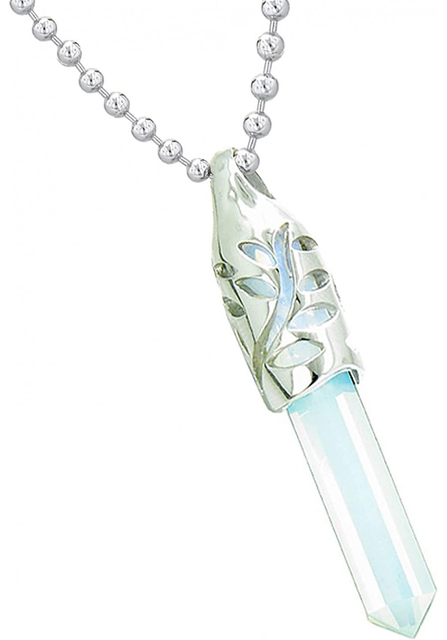 Crystal Necklaces for Women - Leaf Positive Energy Amulets - Unique Wand Point Jewelry $27.75 Pendant Necklaces