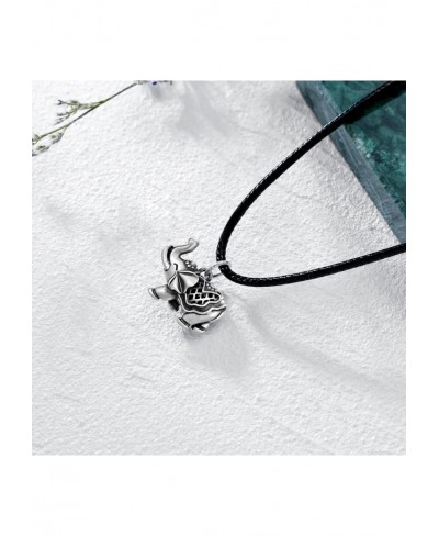 Elephant Necklace 925 Sterling Silver Indian Luck Elephant Charm Pendant Necklace for Women Men $43.01 Pendant Necklaces