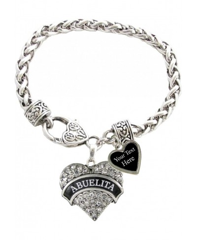 Abuelita Silver Lobster Claw Bracelet Heart Jewelry $19.75 Link