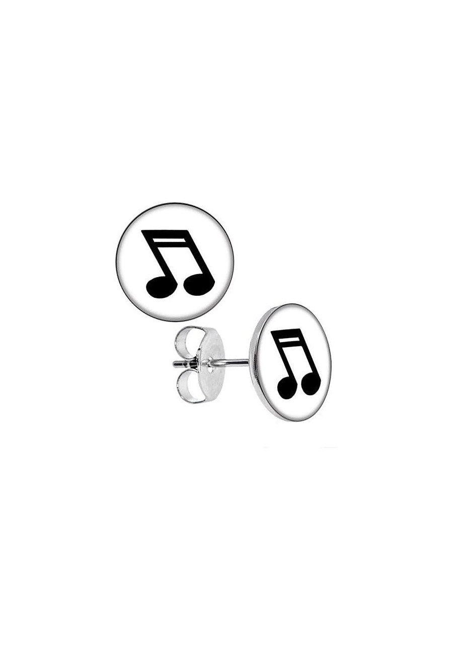 Music Note Stud Post Earrings-New-Pair! $8.96 Stud