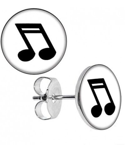 Music Note Stud Post Earrings-New-Pair! $8.96 Stud