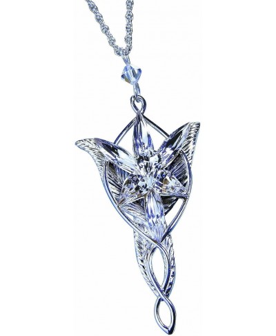 ArwenEvenstar Pendant Silver Plated Lord of the Rings Elven Princess Arwen Silver Pendant Necklace $8.49 Pendant Necklaces