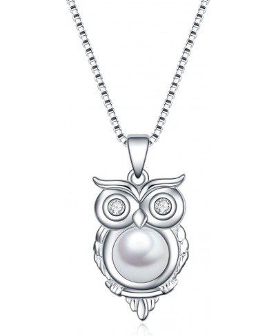 Owl Necklace 925 Sterling Silver Owl Pendant I Love You 100 Languages Love Owl Necklace for Women Girlfriend Jewelry Gifts $3...