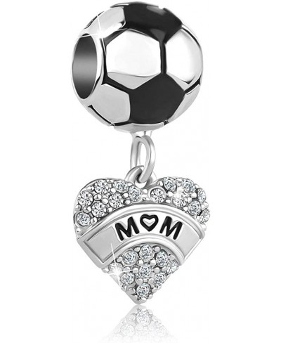 Football Mom Charms Soccer Beads for Charm Bracelets $14.90 Charms & Charm Bracelets