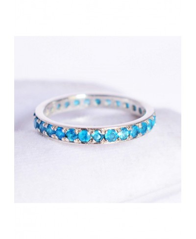 Neon Apatite Gemstone Engagement Fashion Jewelry 925 Sterling Silver Ring $32.47 Engagement Rings