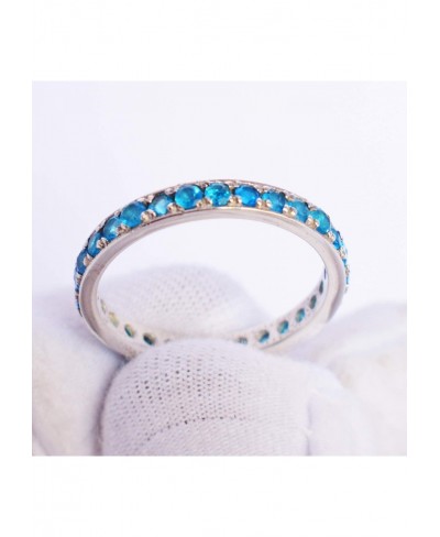 Neon Apatite Gemstone Engagement Fashion Jewelry 925 Sterling Silver Ring $32.47 Engagement Rings