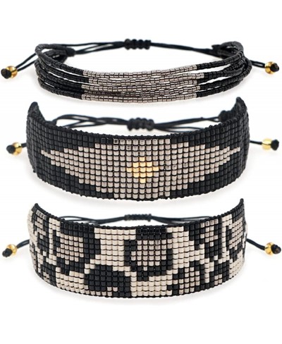 Beaded Bracelets for Women Evil Eye Handmade Bohemian Tassel Bracelets Set Colorful Fashion Chic Boho Jewellery $37.18 Strand