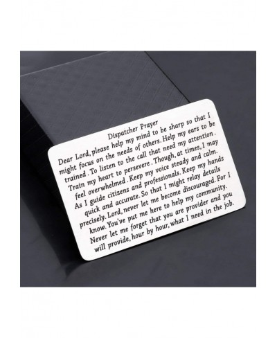 Dispatcher Gift Dispatcher Prayer Wallet Insert Emergency Operator Responder Gift Encouragement Jewelry $12.92 Pendants & Coins