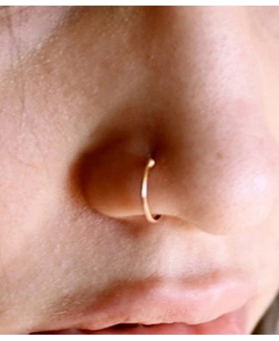 Fake Noes Ring Hoop Fake Double Hoop Fake Nose Rings for Women Men Fake Nose Piercing Fake Lip Rings and Fake Nose Ring $9.30...