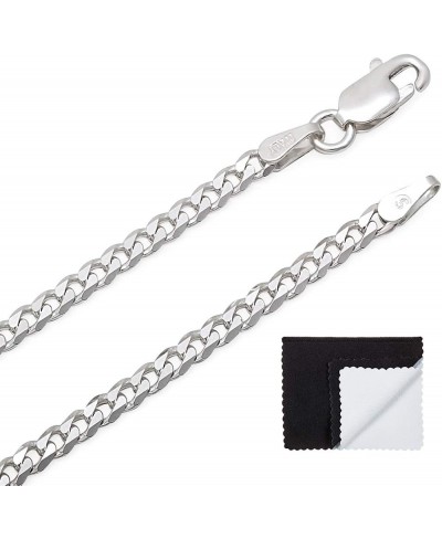 1mm-16mm Solid .925 Sterling Silver Flat Cuban Link Curb Chain Necklace or Bracelet $43.73 Chains