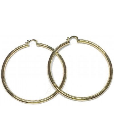 Big Hoops for women 14k Gold Filled Large Hollow Hoop Earrings (75mm x 4mm approx) yellow gold tone $15.17 Hoop