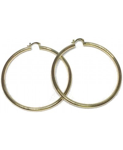 Big Hoops for women 14k Gold Filled Large Hollow Hoop Earrings (75mm x 4mm approx) yellow gold tone $15.17 Hoop