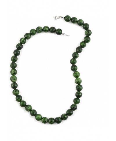 925 Sterling Silver Green Jasper Choker Beaded Necklace for Women Size 18 $26.02 Chokers