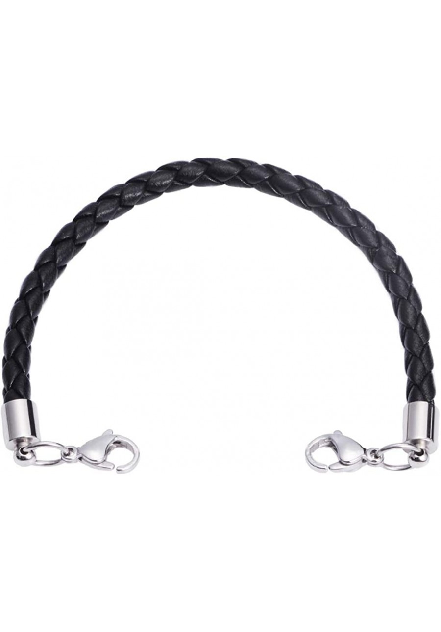 Medical Alert ID Black Leather Bolo Replacement Bracelet Strand - 5 Sizes! $15.93 Identification