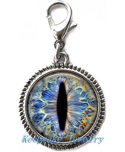 Frost Dragon Eye Zipper Pull Perfect for Necklaces Bracelets Keychain and Earrings Charm Planner Charm Frost Dragon Eye Handm...