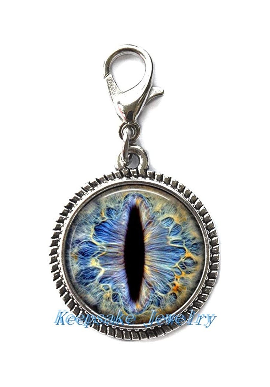 Frost Dragon Eye Zipper Pull Perfect for Necklaces Bracelets Keychain and Earrings Charm Planner Charm Frost Dragon Eye Handm...