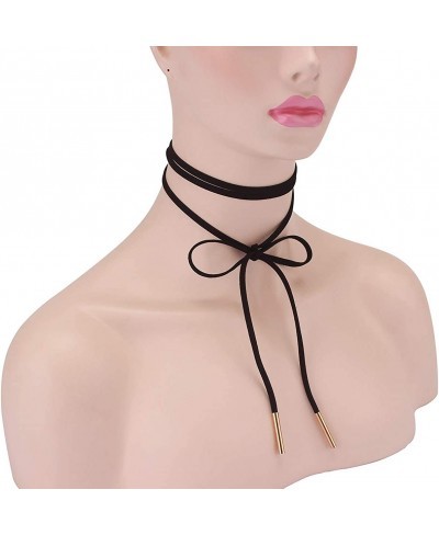 Velvet Choker Classic Choker Necklace Womens Layered Cute Black $8.24 Chokers