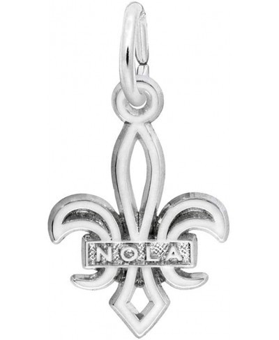Fleur De Lis - Nola Charm (Choose Metal) $18.85 Charms & Charm Bracelets