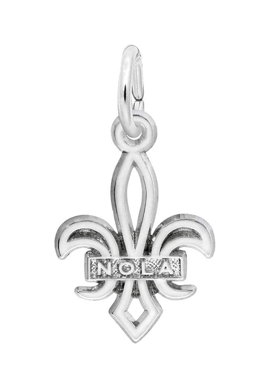 Fleur De Lis - Nola Charm (Choose Metal) $18.85 Charms & Charm Bracelets