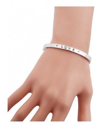 Dentist Gift Love Cuff Bracelet Dental Assistant Jewelry Gift for Dental Professional Dental School $17.29 Cuff