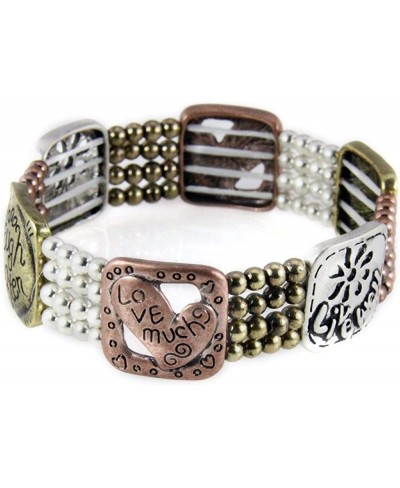 4030671 Live Well Laugh Often Love Much Stretch Bracelet Beaded Celebrate Life $10.94 Stretch