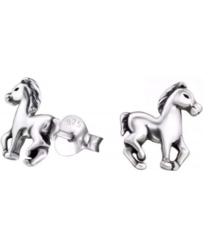 Hypoallergenic Sterling Silver Horse Very Tiny Stud Earrings (Nickel Free) $11.85 Stud