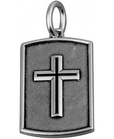 .925 Sterling Silver Oxidized Cross w/ the Lord's Prayer Dog Tag Design Hand Made in the USA $48.38 Pendants & Coins